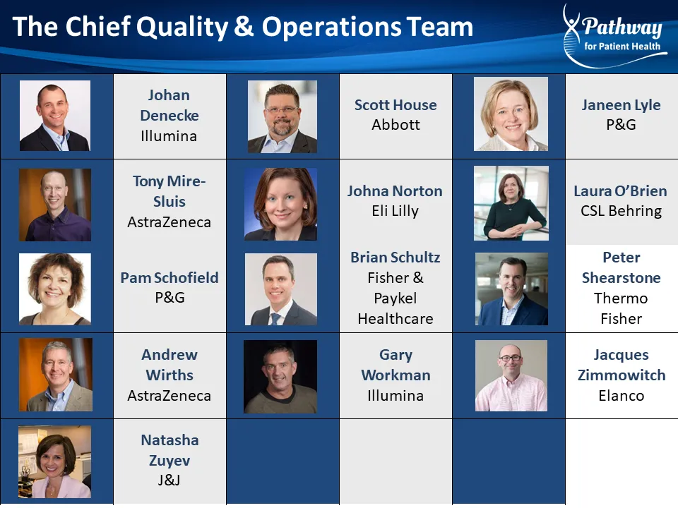 Pathway Chief Quality and Operations Team