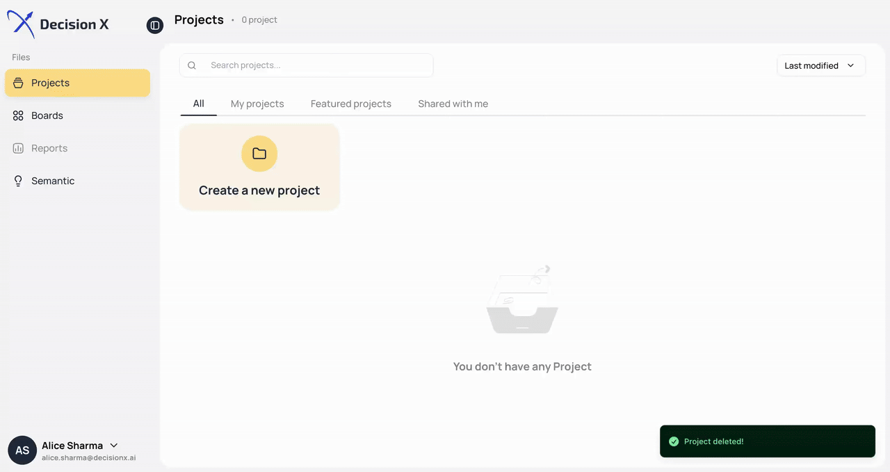 How to Start a Session with DecisionX