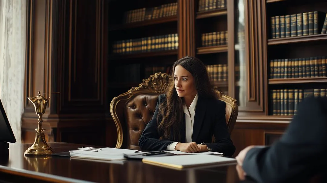 Law attorney in the office