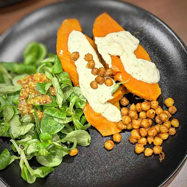 plat équilibré nutrithérapie patates douces