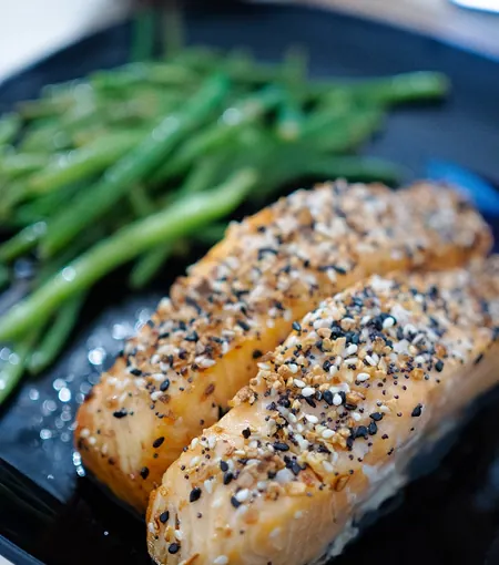 saumon plat équilibré