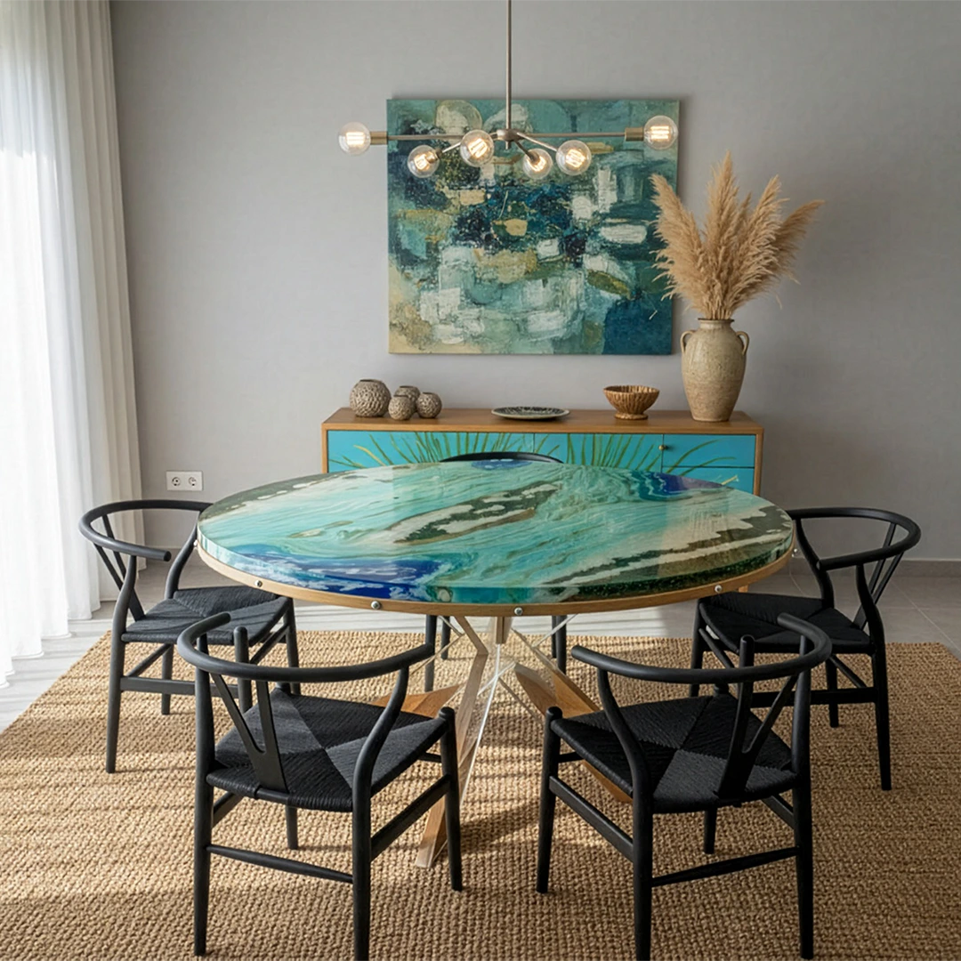 Portafolio de obra artística en resina por Aluna