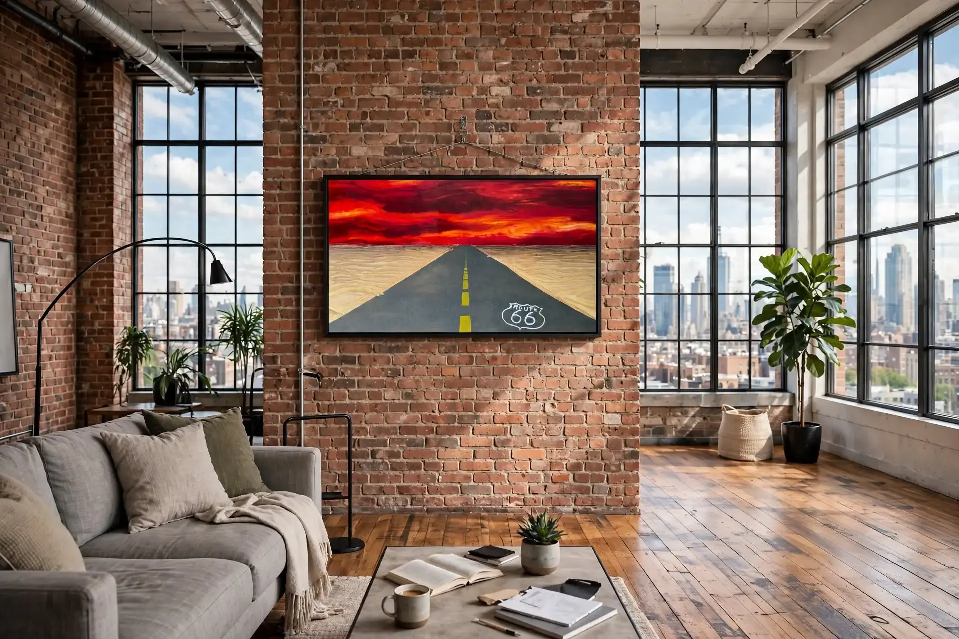 Cuadro Ruta 66 loft New York