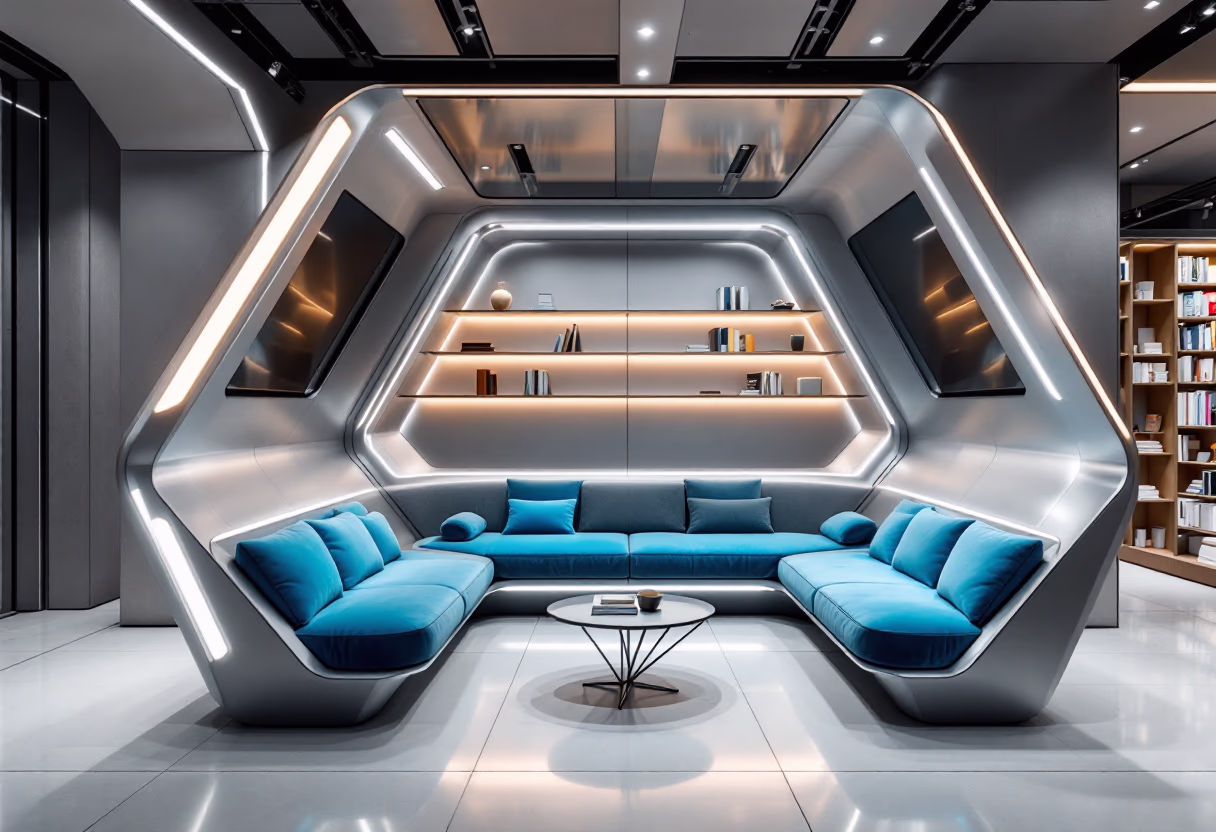 image of a reading nook in a bookstore