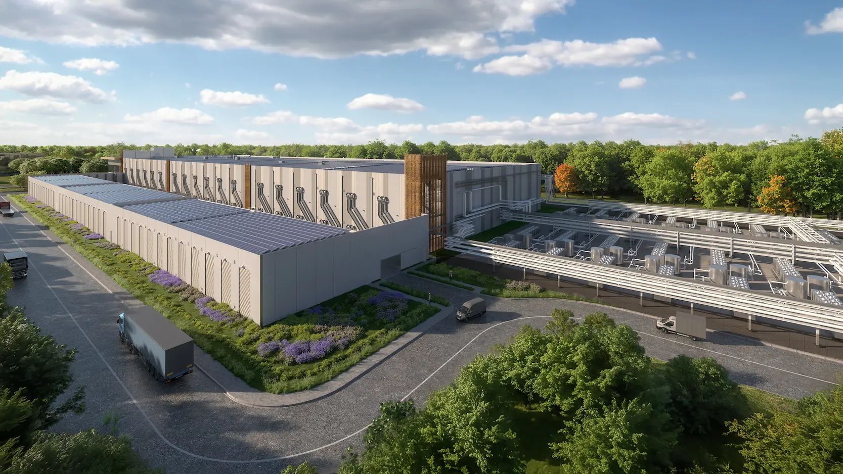 Data center rendering for Little Rock, Arkansas