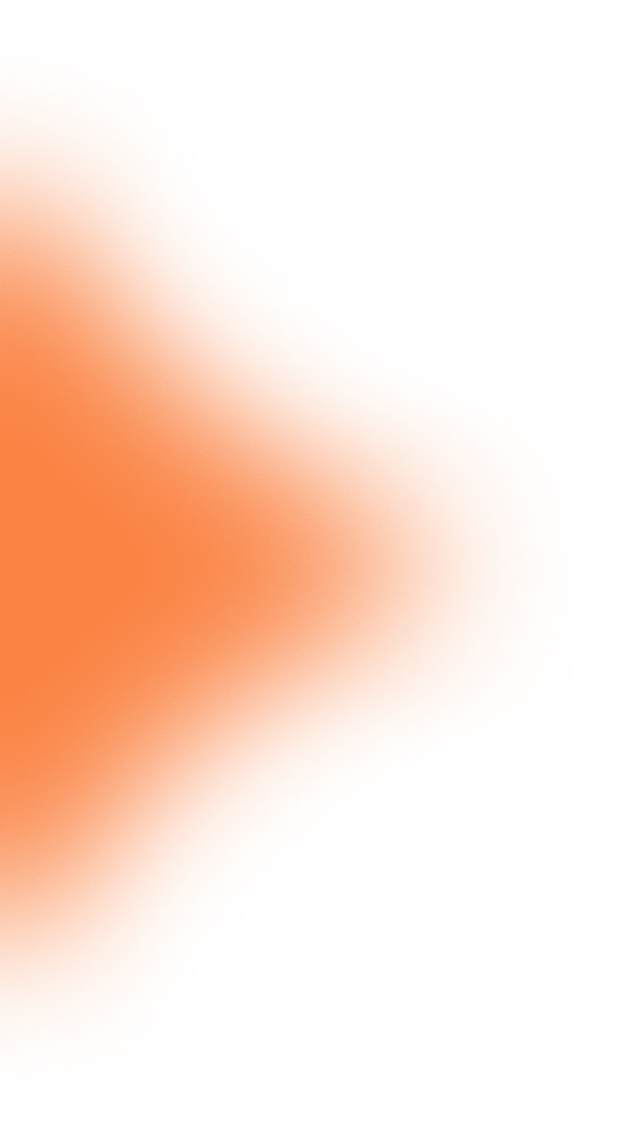 Bright orange star with five rounded points on a transparent background.