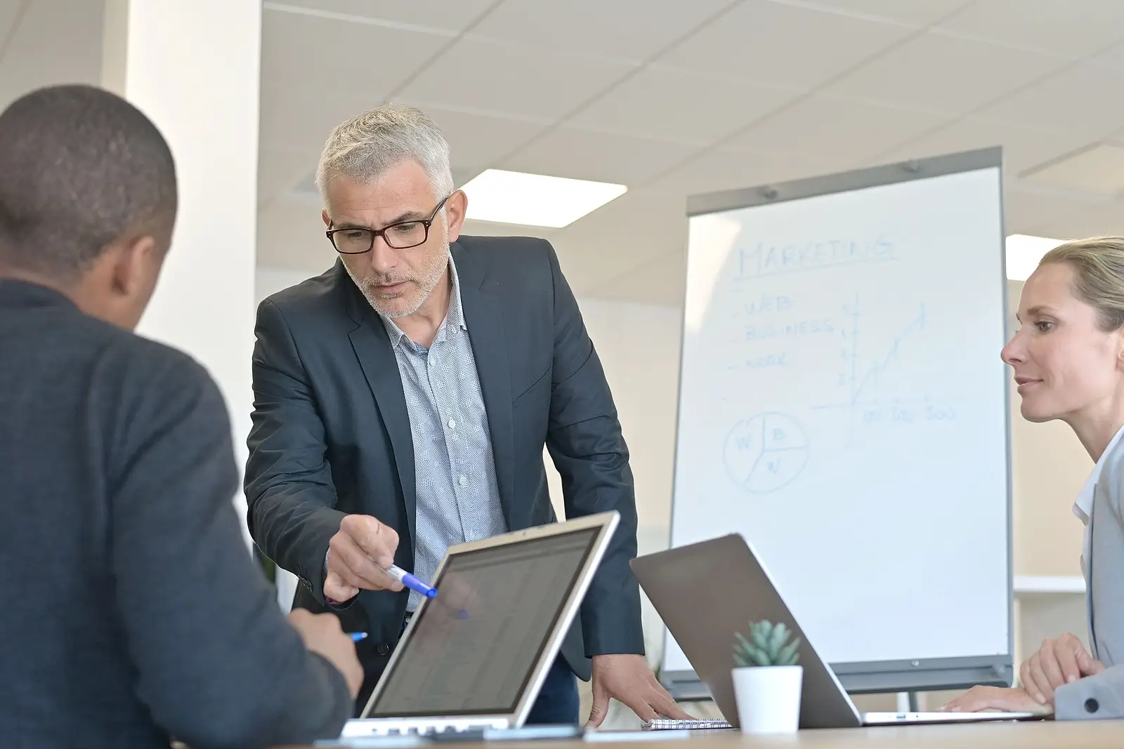 Business people in sales force