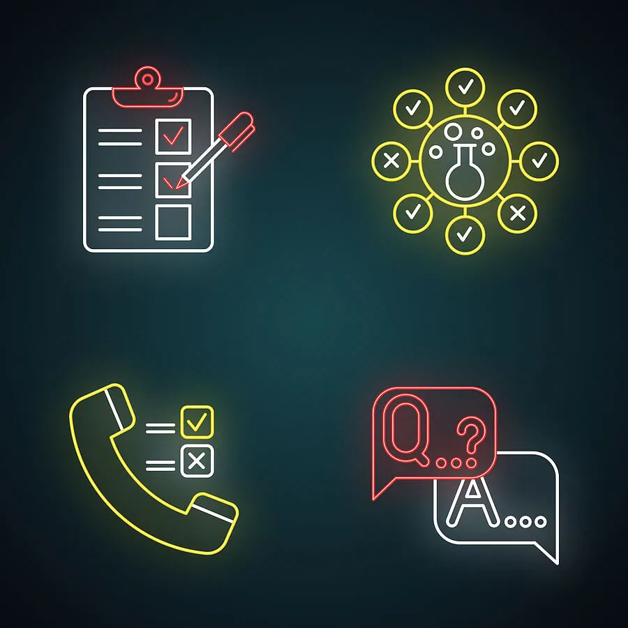 Telephone Market Research Icons