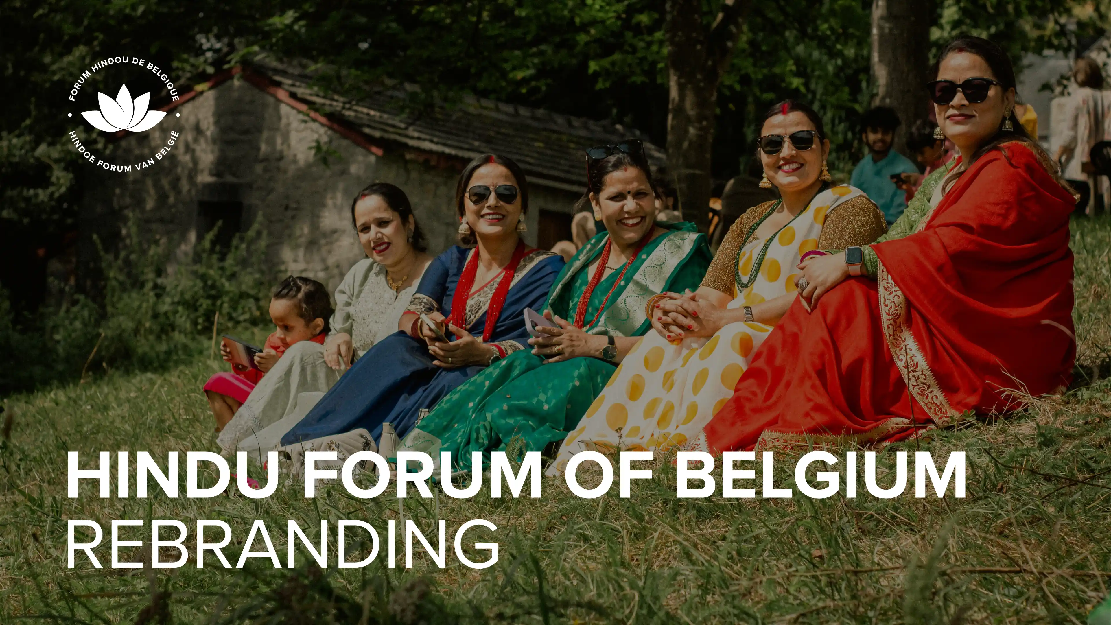 Hindu Forum of Belgium - rebranding by Guido Pardini