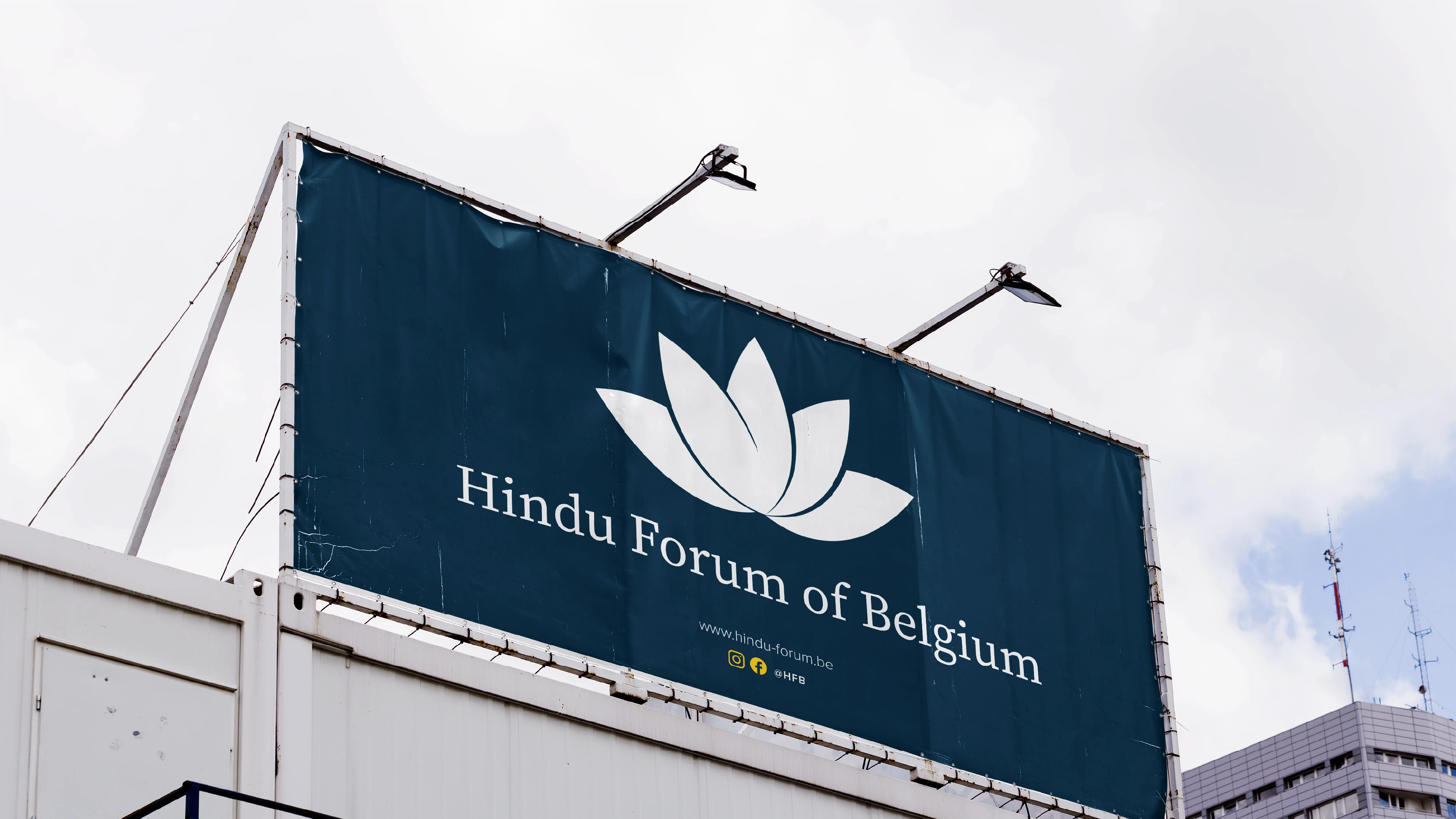 Hindu Forum of Belgium - brand identity detail