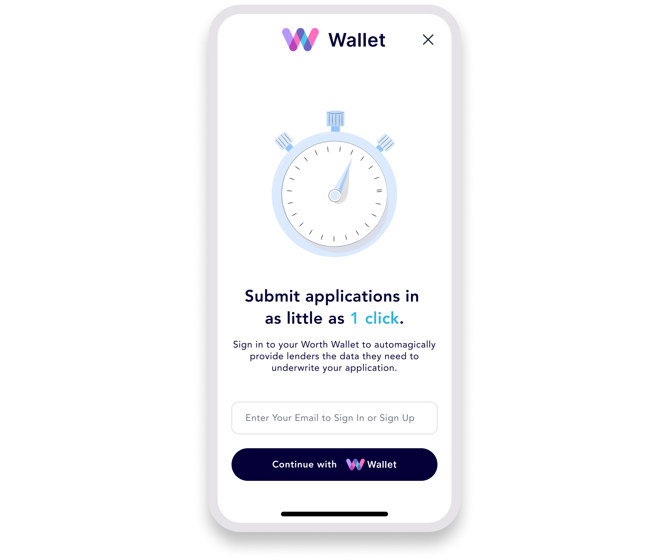 An example of a white-labeled onboarding platform from Worth using a fictitious brand called Daisy Financial
