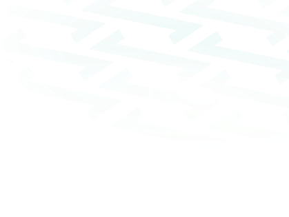 Abstract pattern of turquoise arrows on a black background, arranged in a curved, spherical formation.