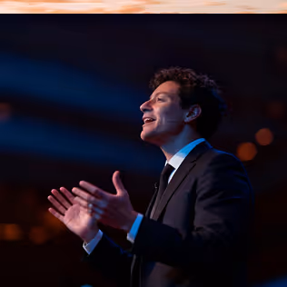 Image describing teaching about public speaking