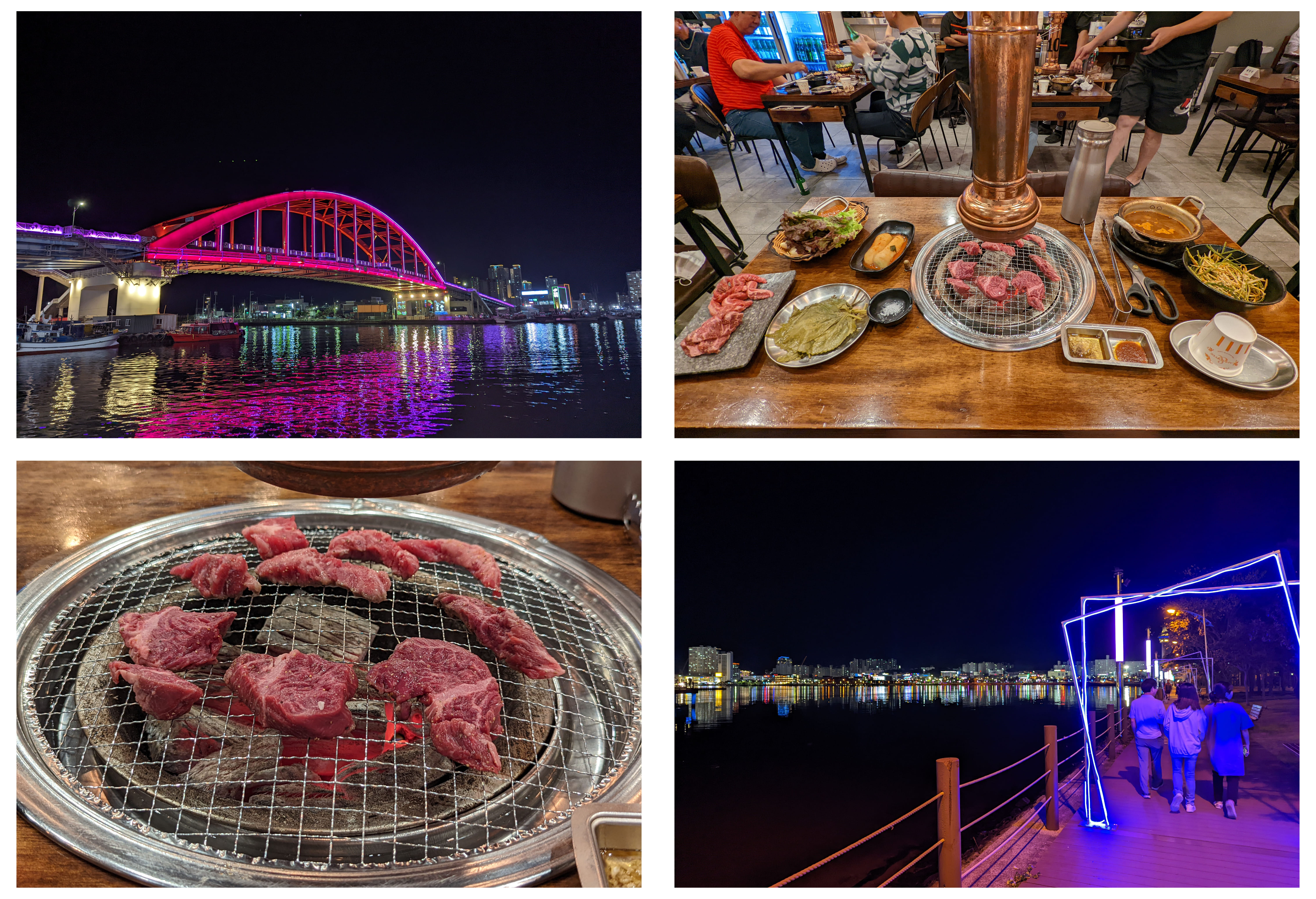 Balade en soirée dans le Sud de Sokcho et dîner dans un barbecue coréen