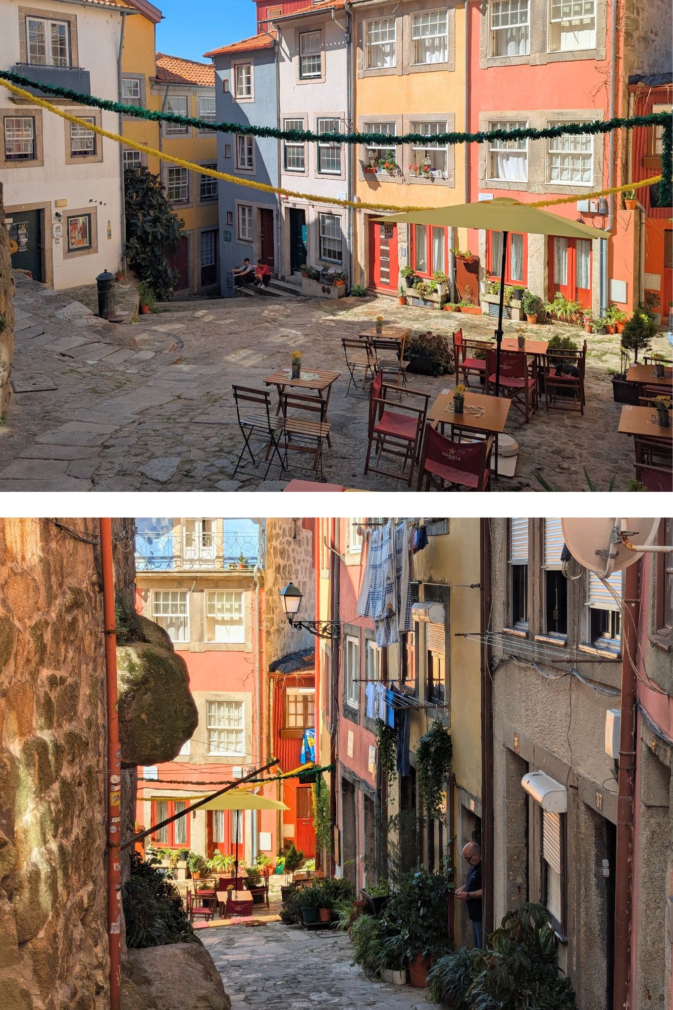Les très belles ruelles dans le quartier Sé do Porto