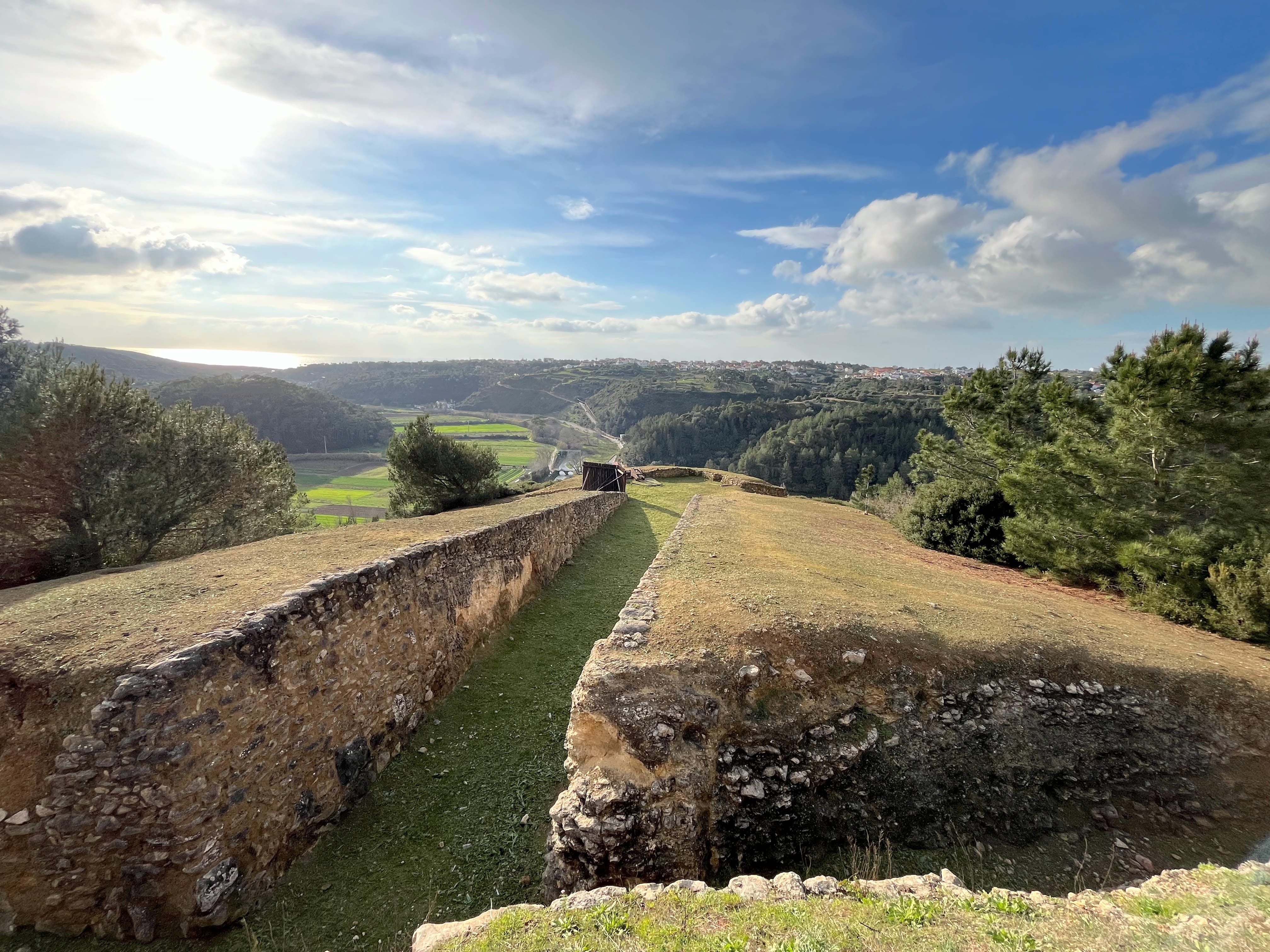 Historical ruin of Forte do Zambujal in Ericeira