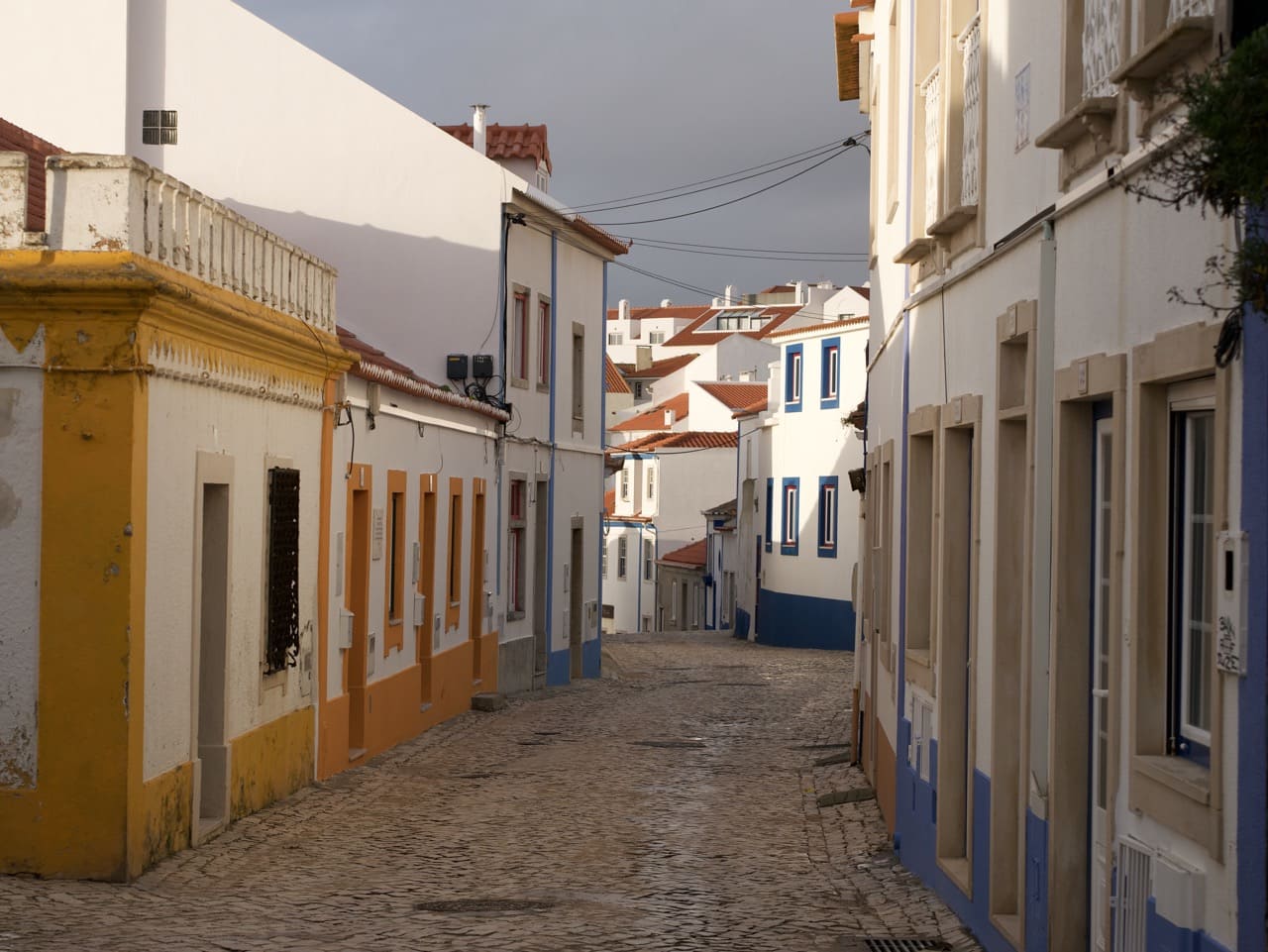 Colorful houses in Ericeira