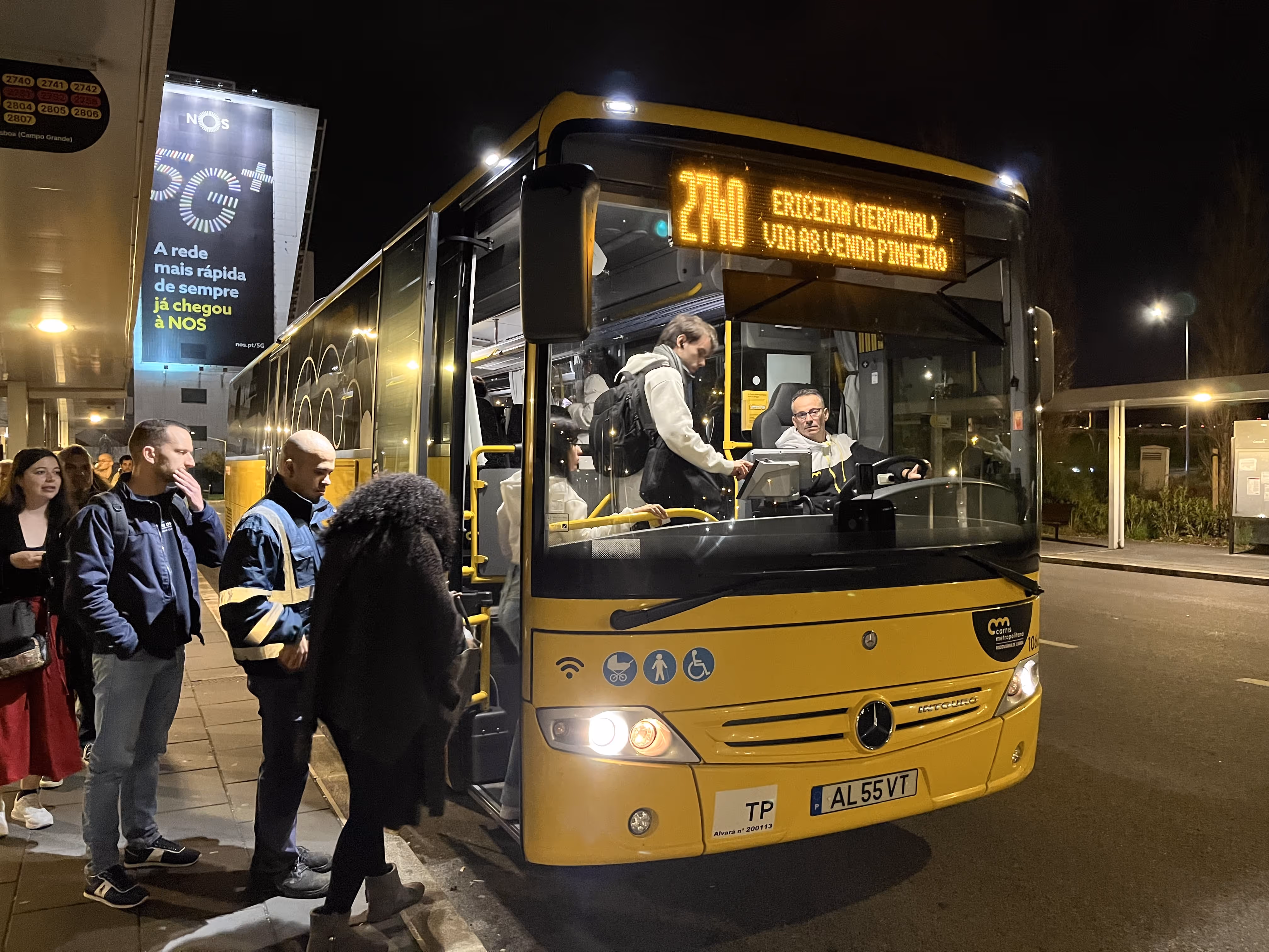 The bus 2740 to Ericeira