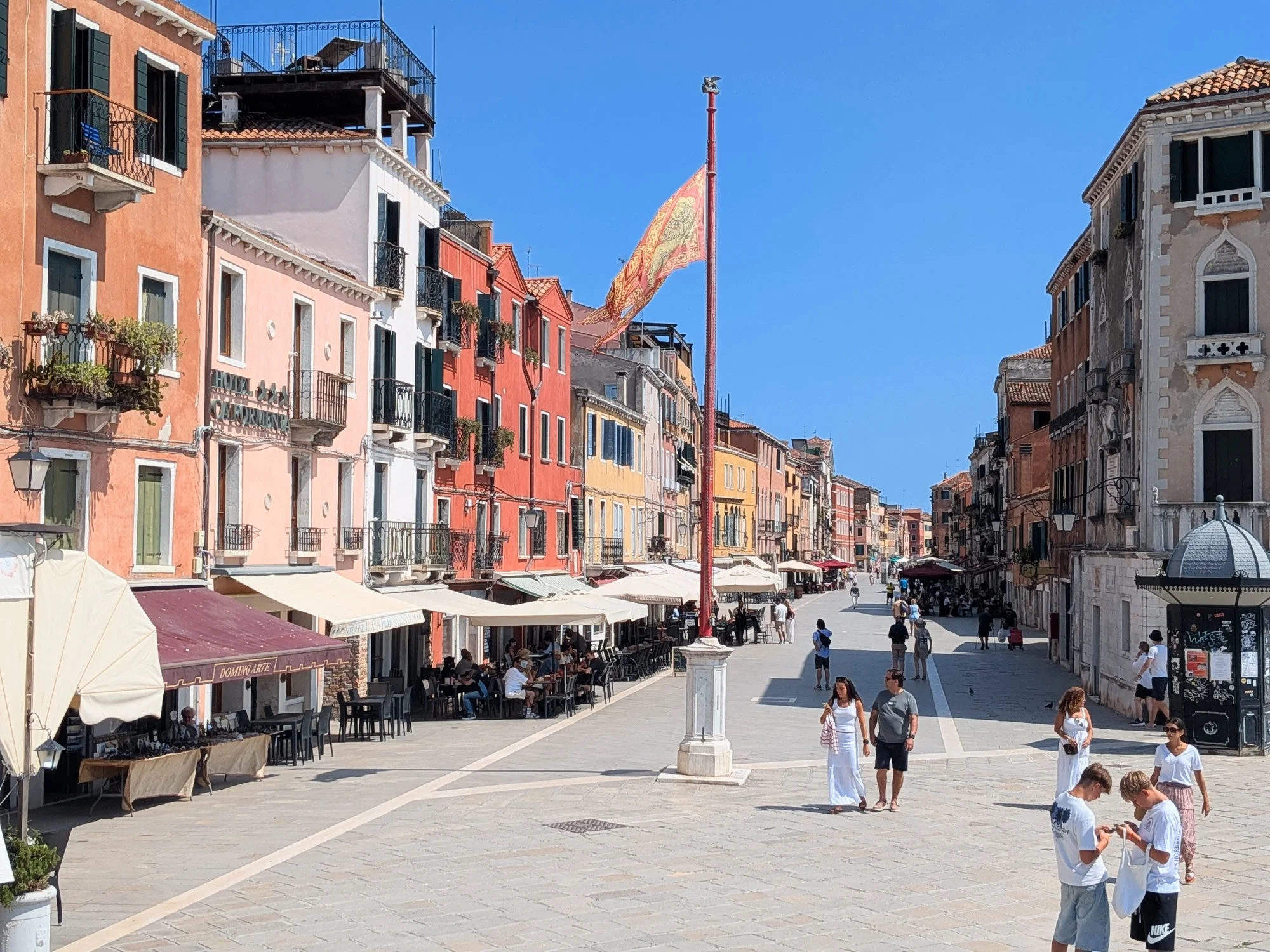 La rue Giuseppe Garibaldi à Venise