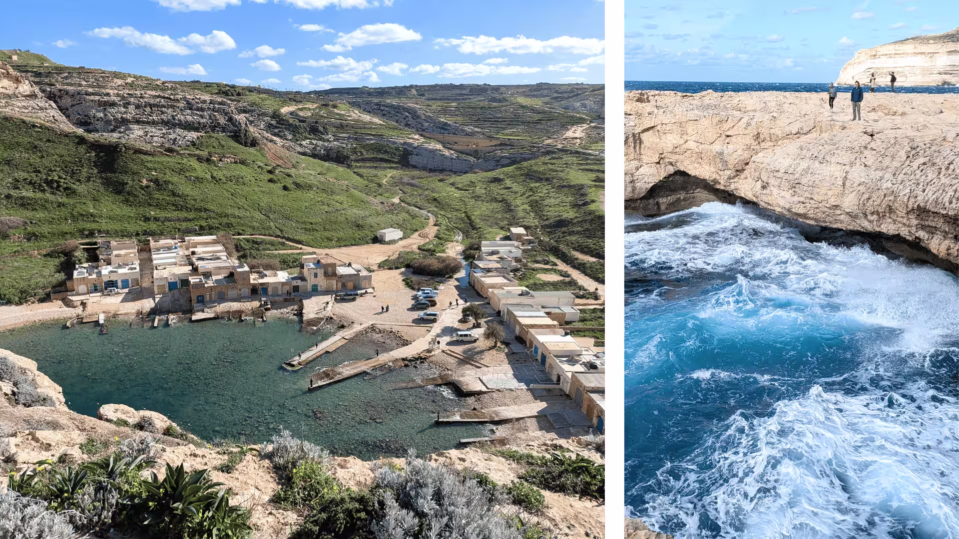Vue du Blue Hole depuis les côtes