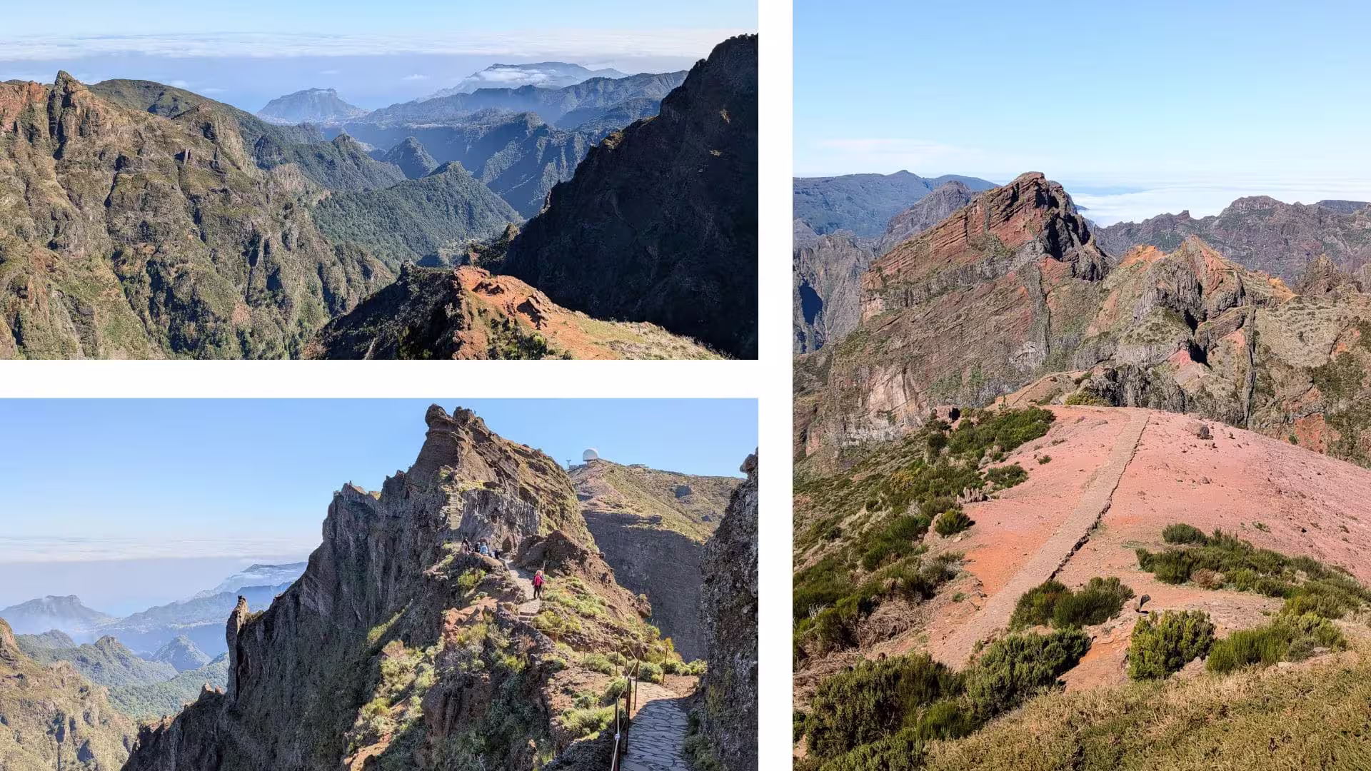 Vue depuis la randonnée au Pico do Arieiro à Madère