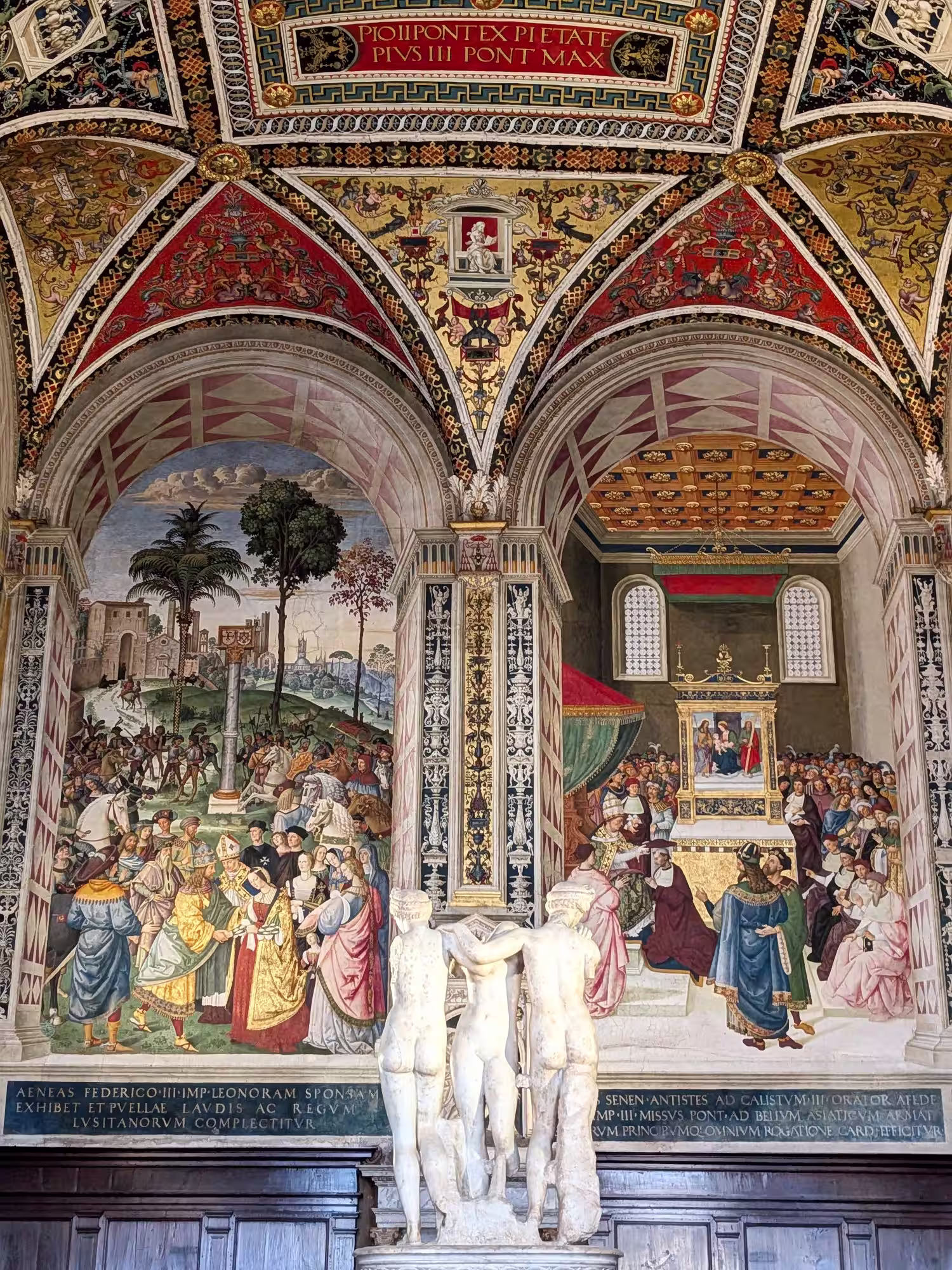 La bibliothèque Piccolomini à Sienne