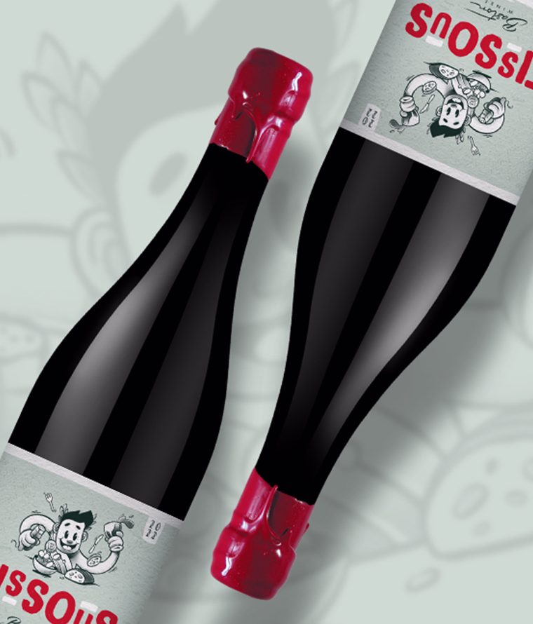 Tissous : une création d’étiquette de vin qui a du caractère