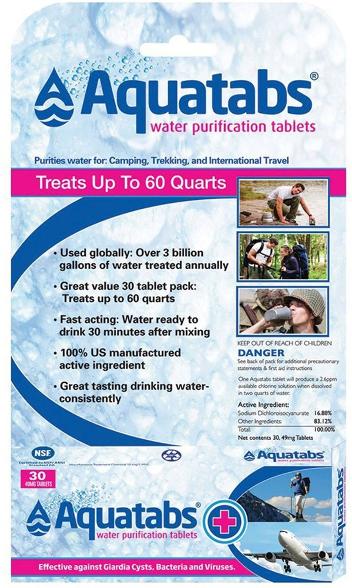 Aquatabs Water Treatment & Purification Drops 