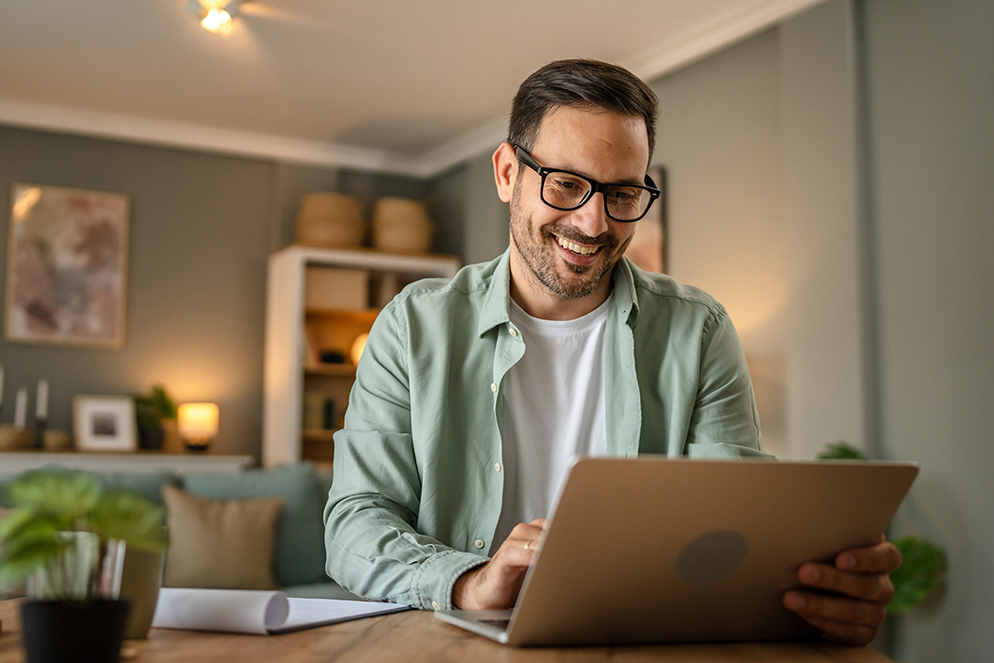 A preparer reviewing a tax file