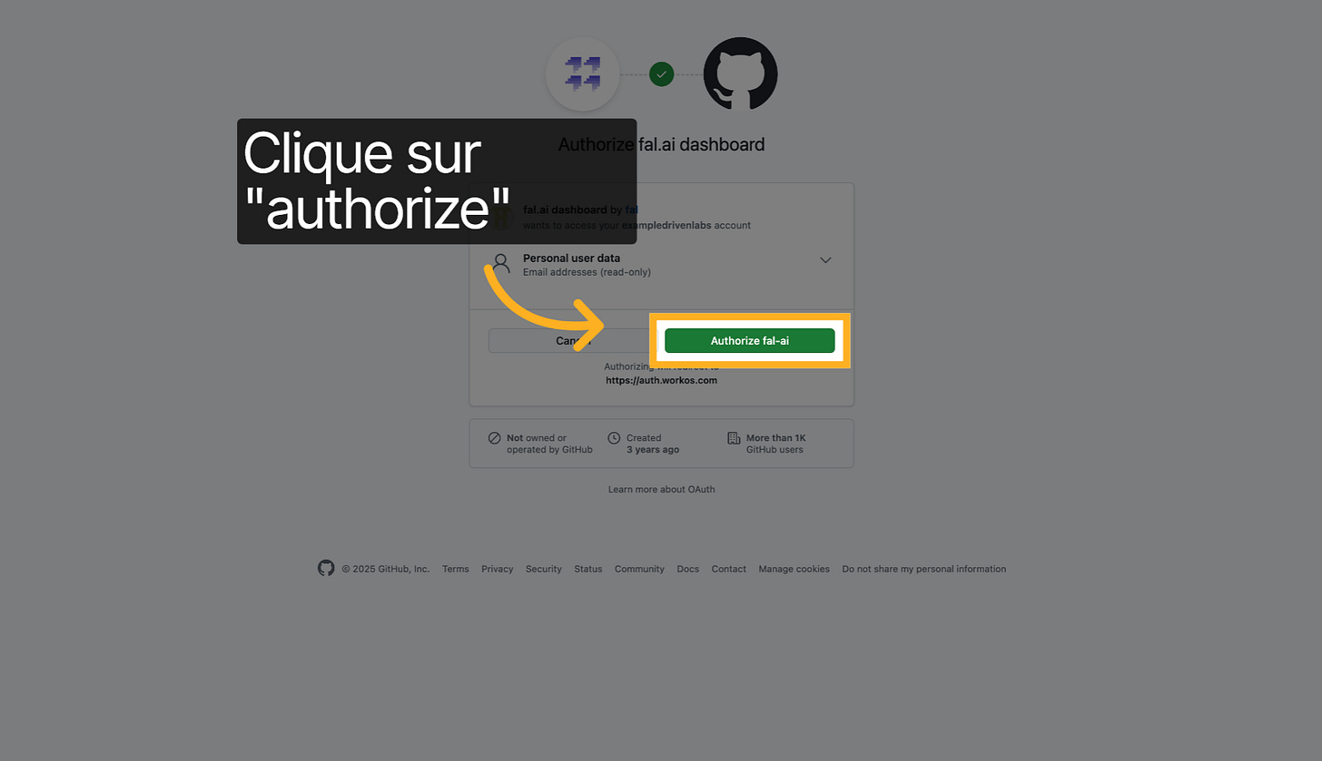 Autoriser la connexion a Github