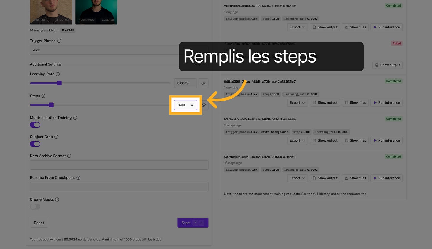 Entrer Nombre De Steps