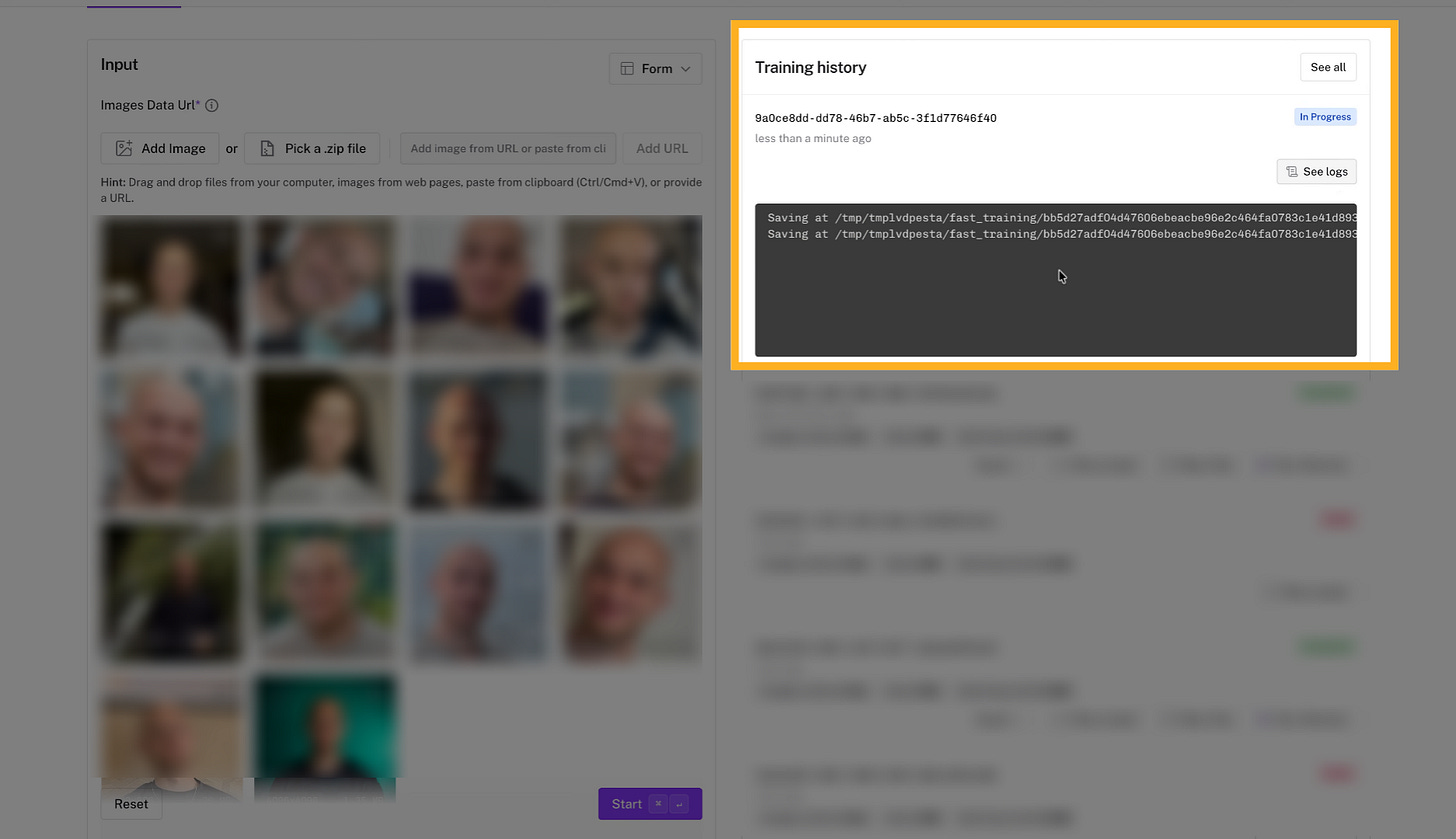 Attendre la fin de l'entrainement