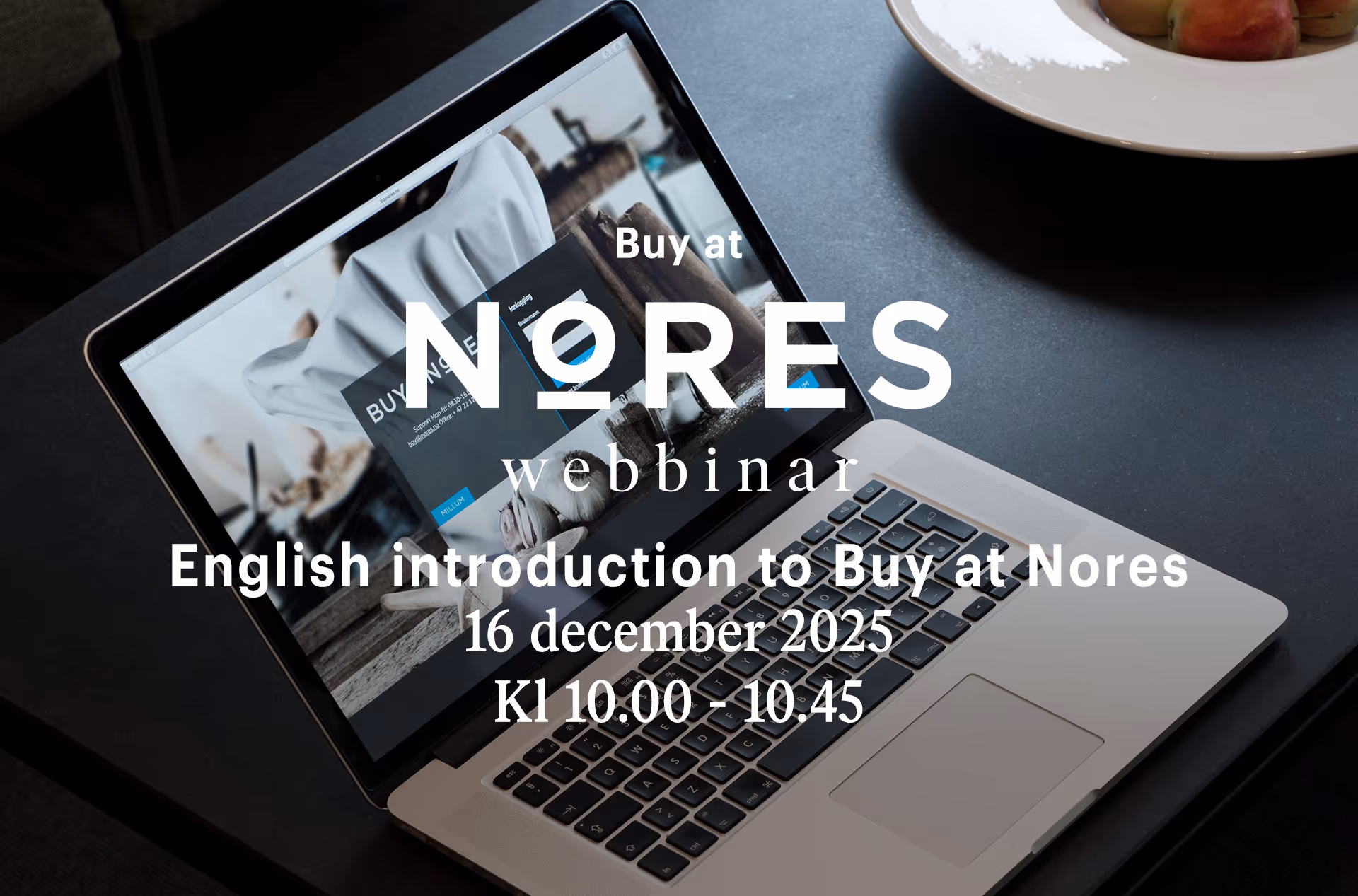 Buy at Nores webbinar för engelskspråkliga