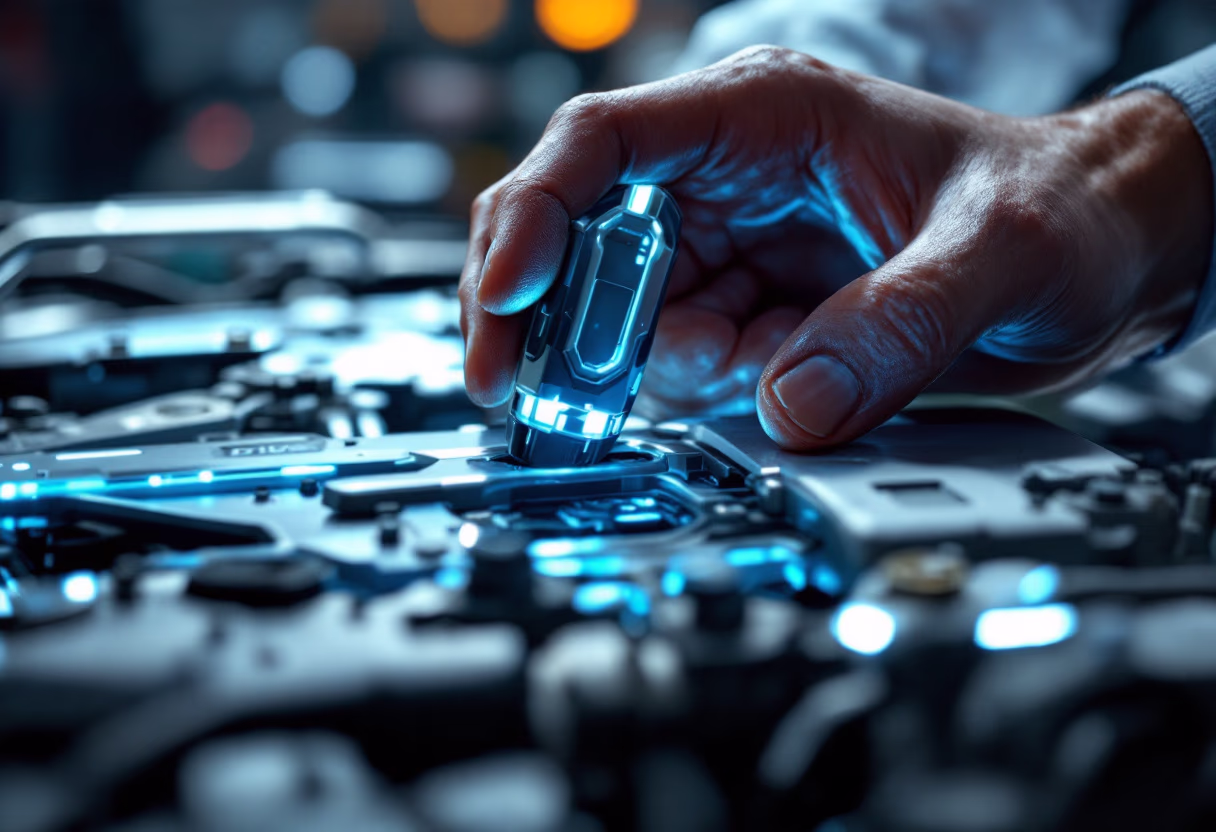 image of engine repair work (for an automotive service)