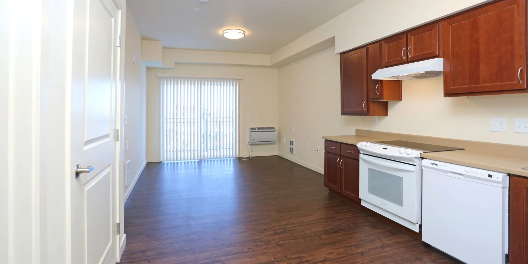 Dining area and kitchen