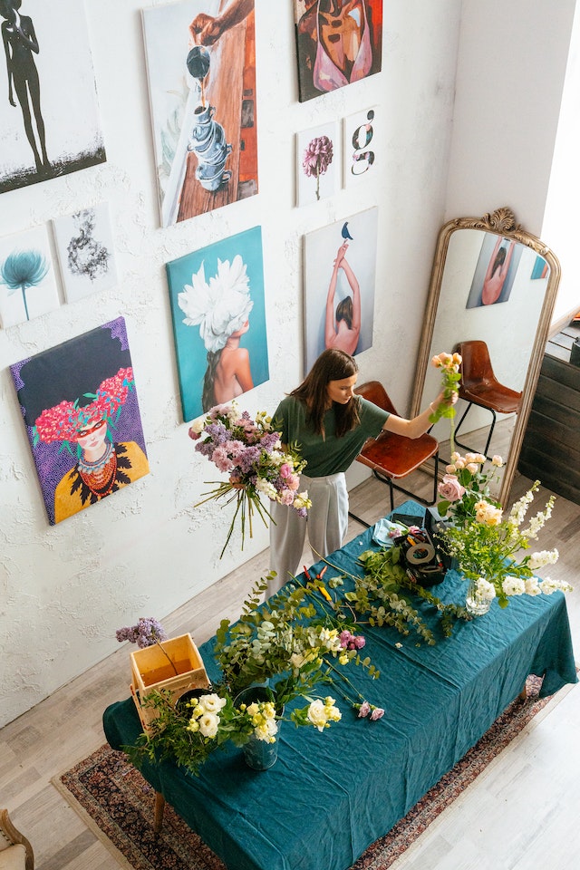 how to make decor with flowers