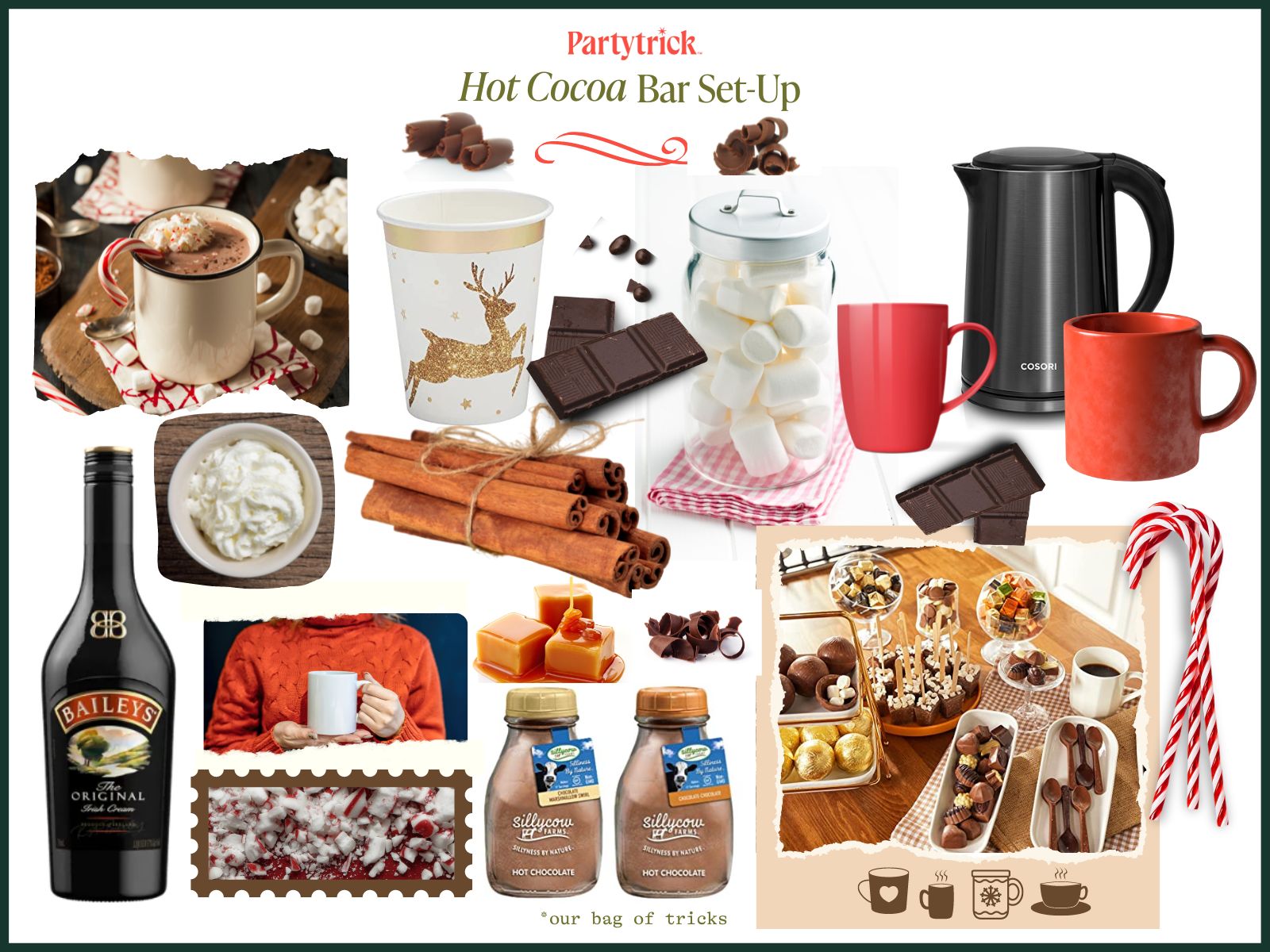 Hosting hack for how to set up a hot chocolate bar