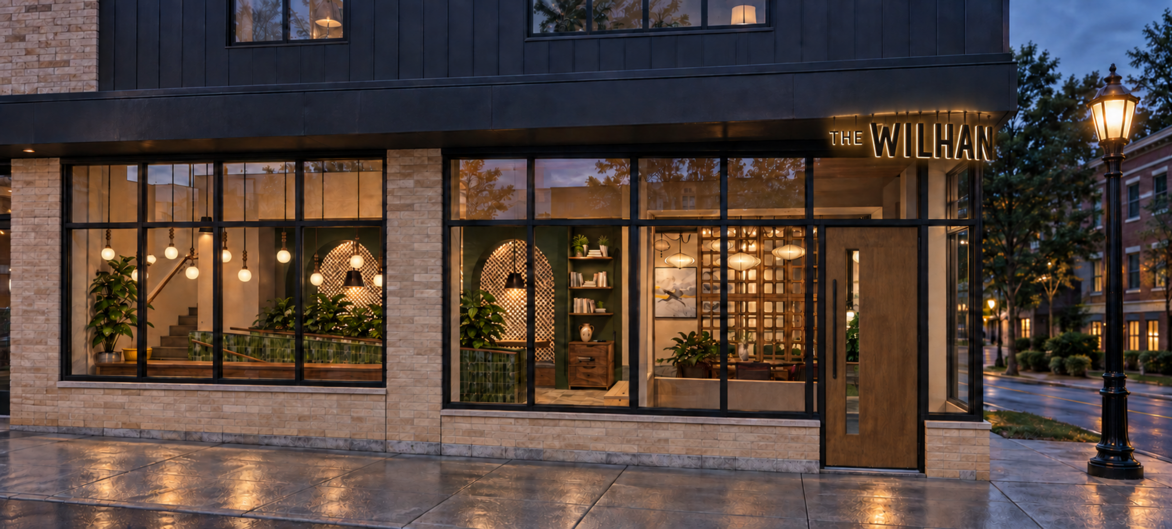 The Wilhan exterior building and lobby
