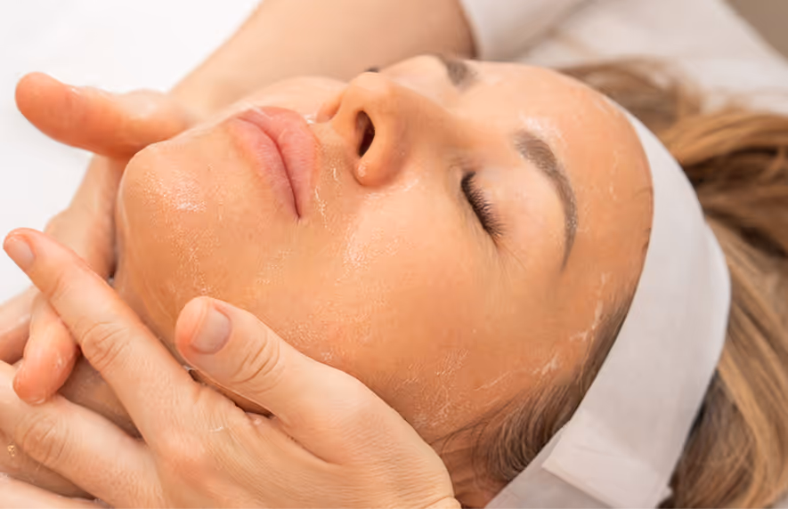 Woman with healthy, glowing skin