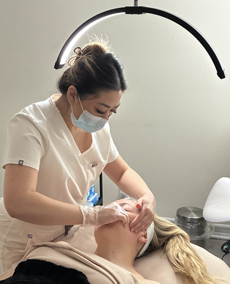 FACECO Beverly Hills specialist performing intraoral buccal massage treatment