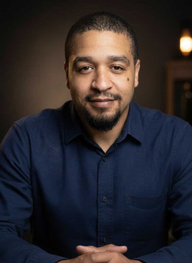 a portrait of Jordan Miller, the biloxi-based founder of ClearSite Studio