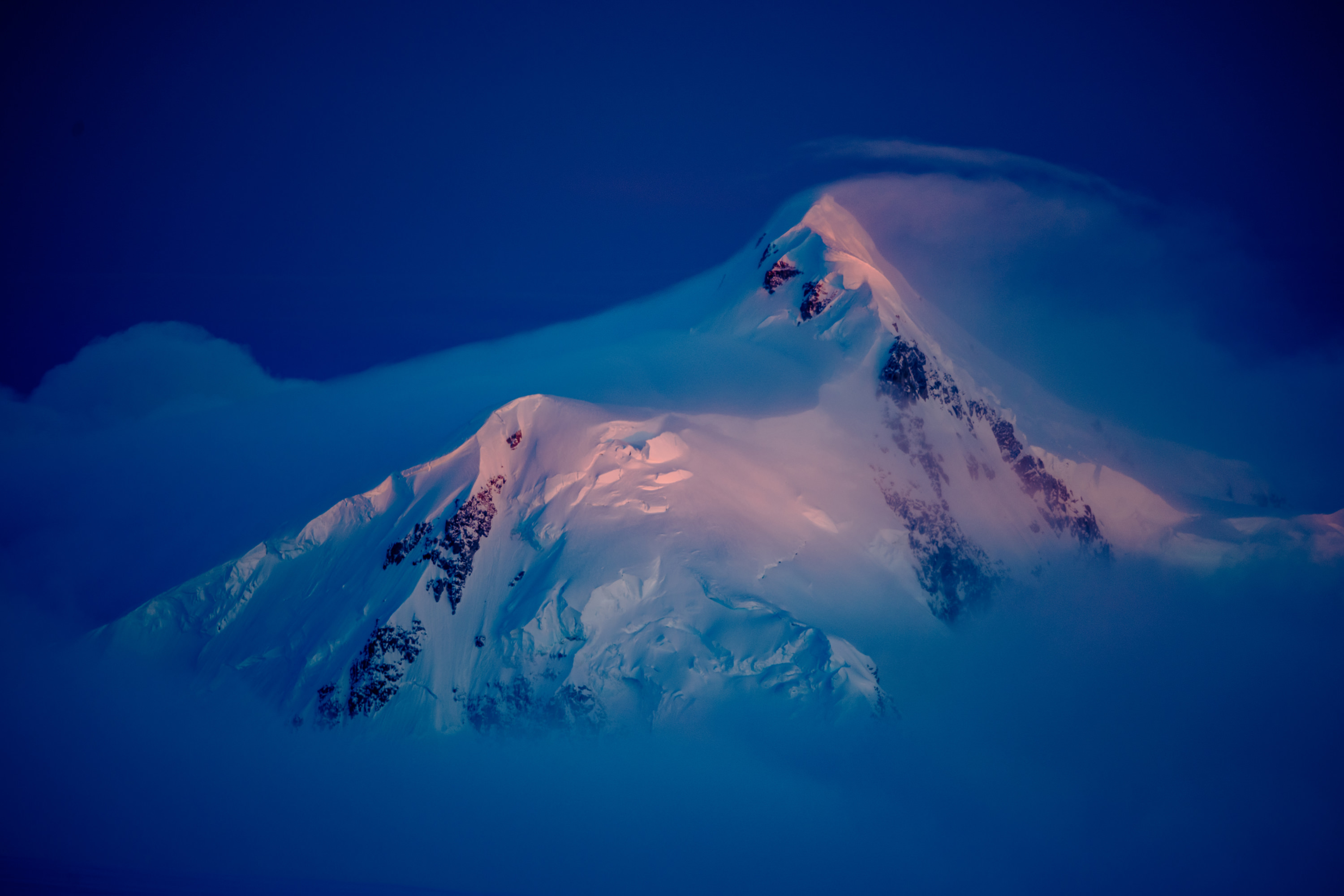 Mountain view from the top of Denali, Alaska, © Ted Hesser