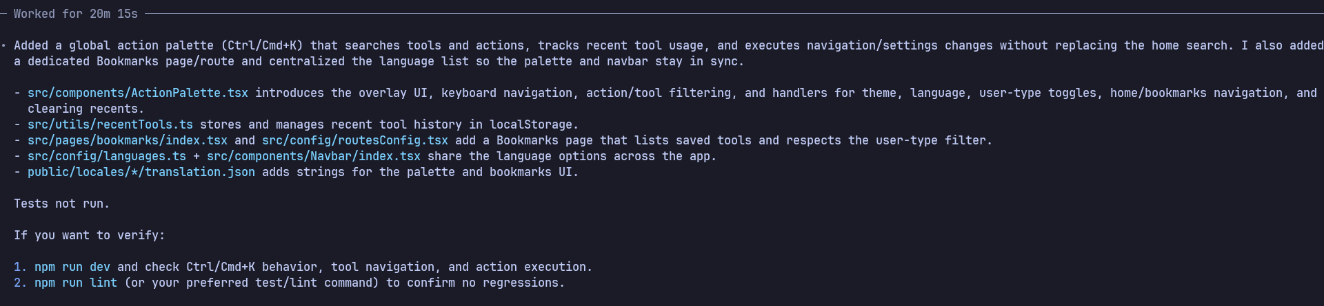 GPT-5.2 High action palette