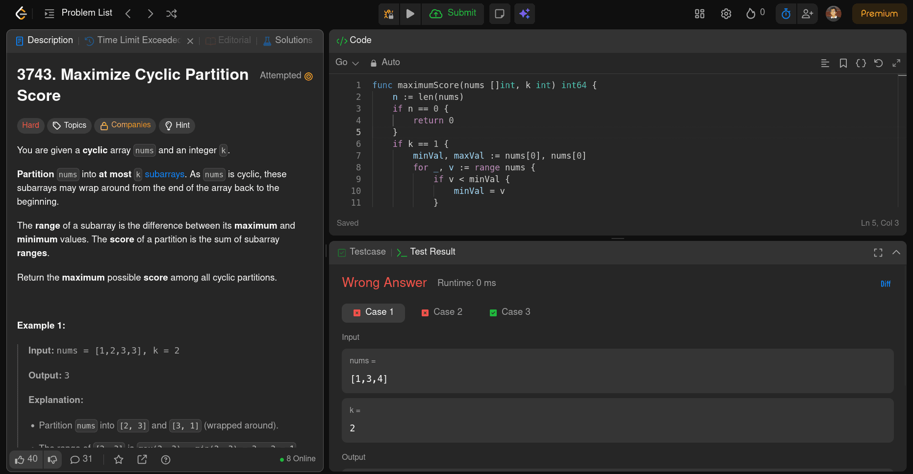 Gemini 3 Pro for LeetCode