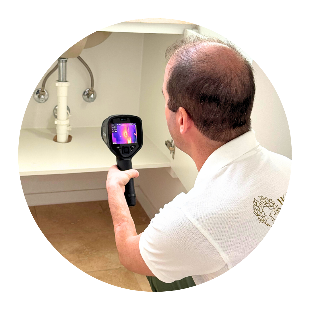 Cartoon of man in a uniform and hardhat holding a flashlight