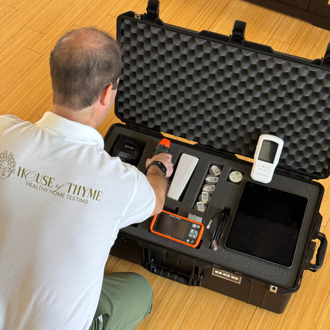 Mom and daughter on her back both smiling