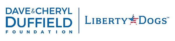 Dave & Cheryl Duffield Foundation and Liberty Dogs logos.