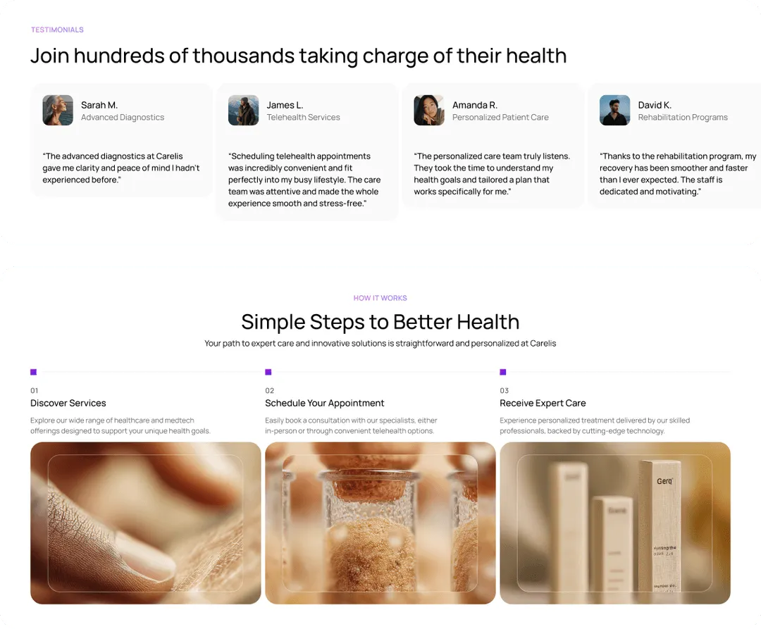 Healthcare and medtech Webflow Template