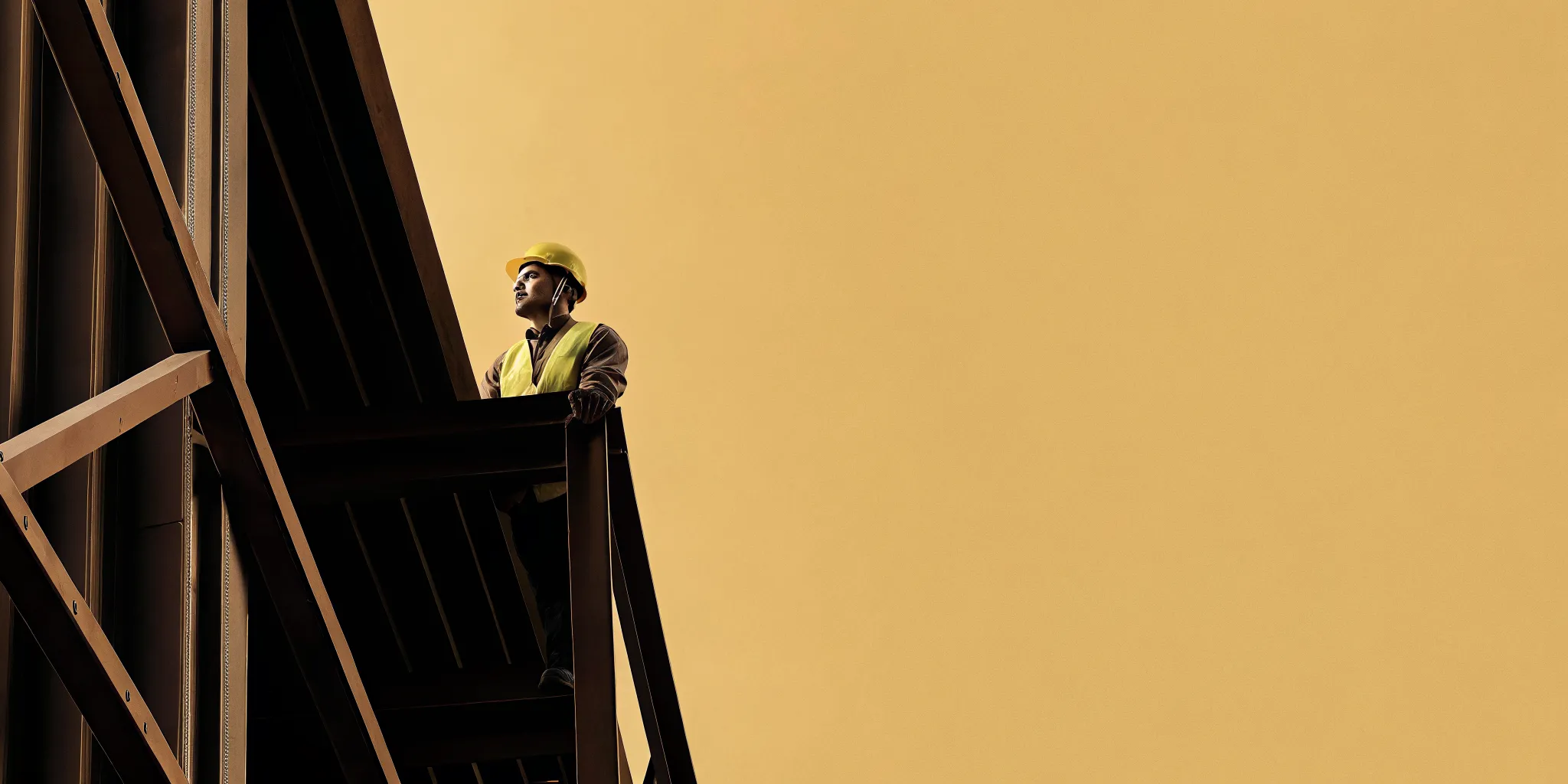 Construction worker on a Savannah job site