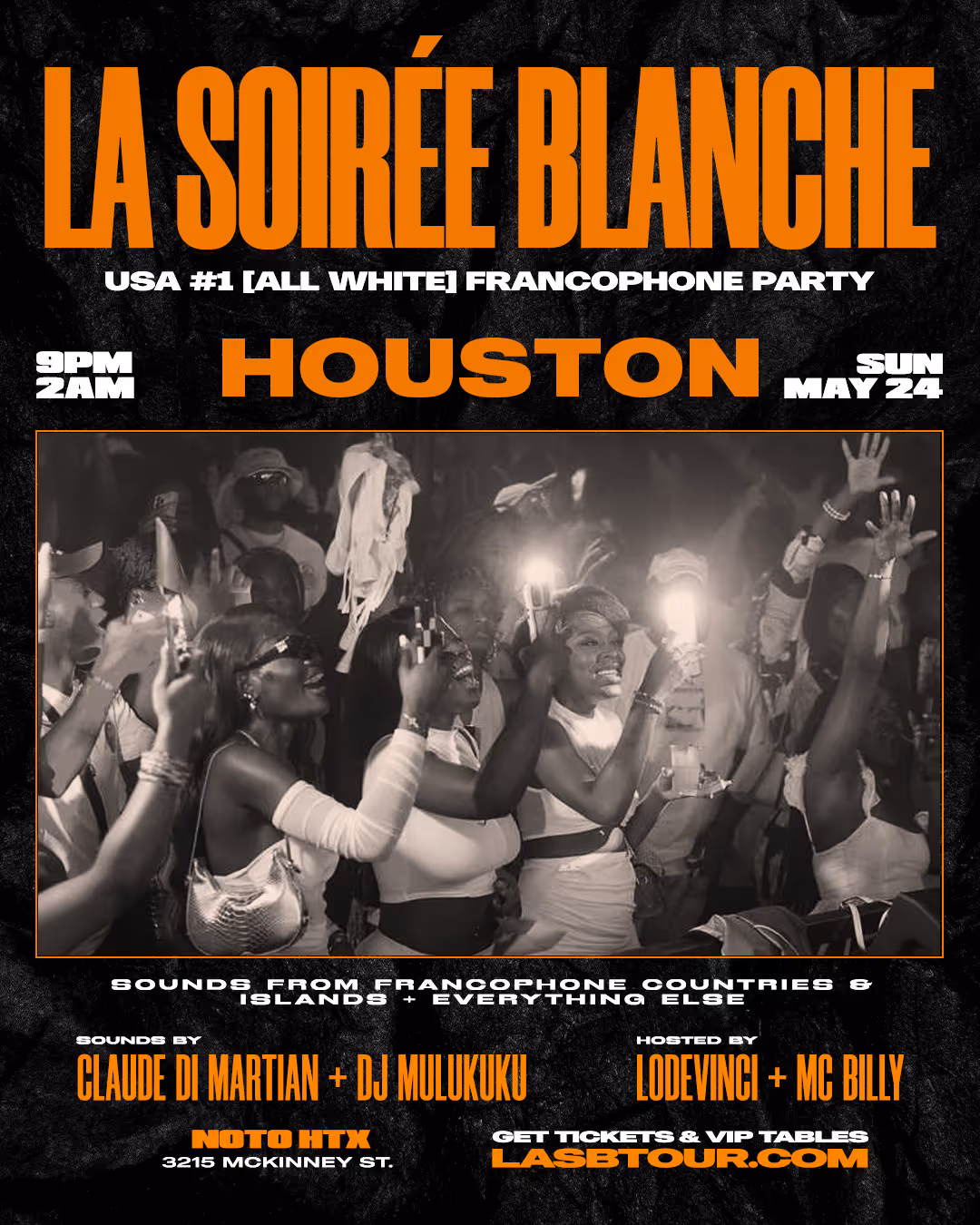 La Soiree Blanche: USA #1 (All White) Francophone Party